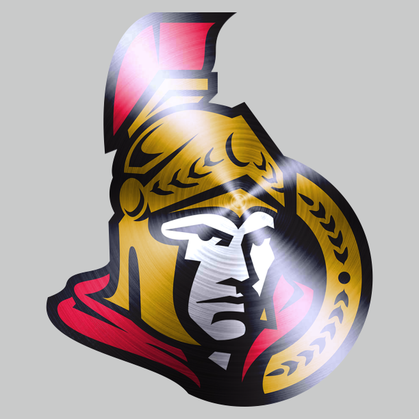 Ottawa Senators Stainless steel logo iron on paper